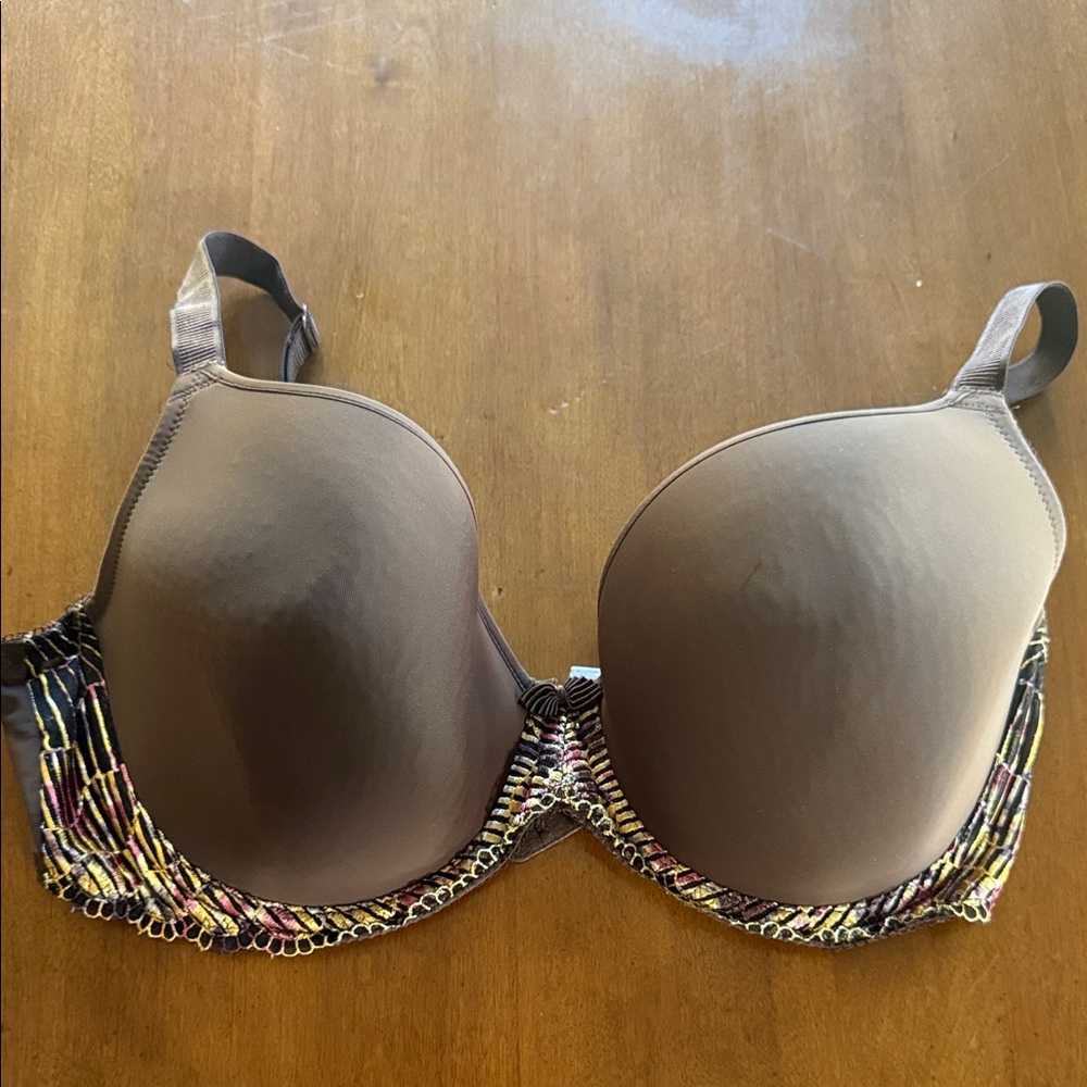 Wacoal La Femme Underwire T-shirt Bra Brown Women's Bra with Adjustable Straps